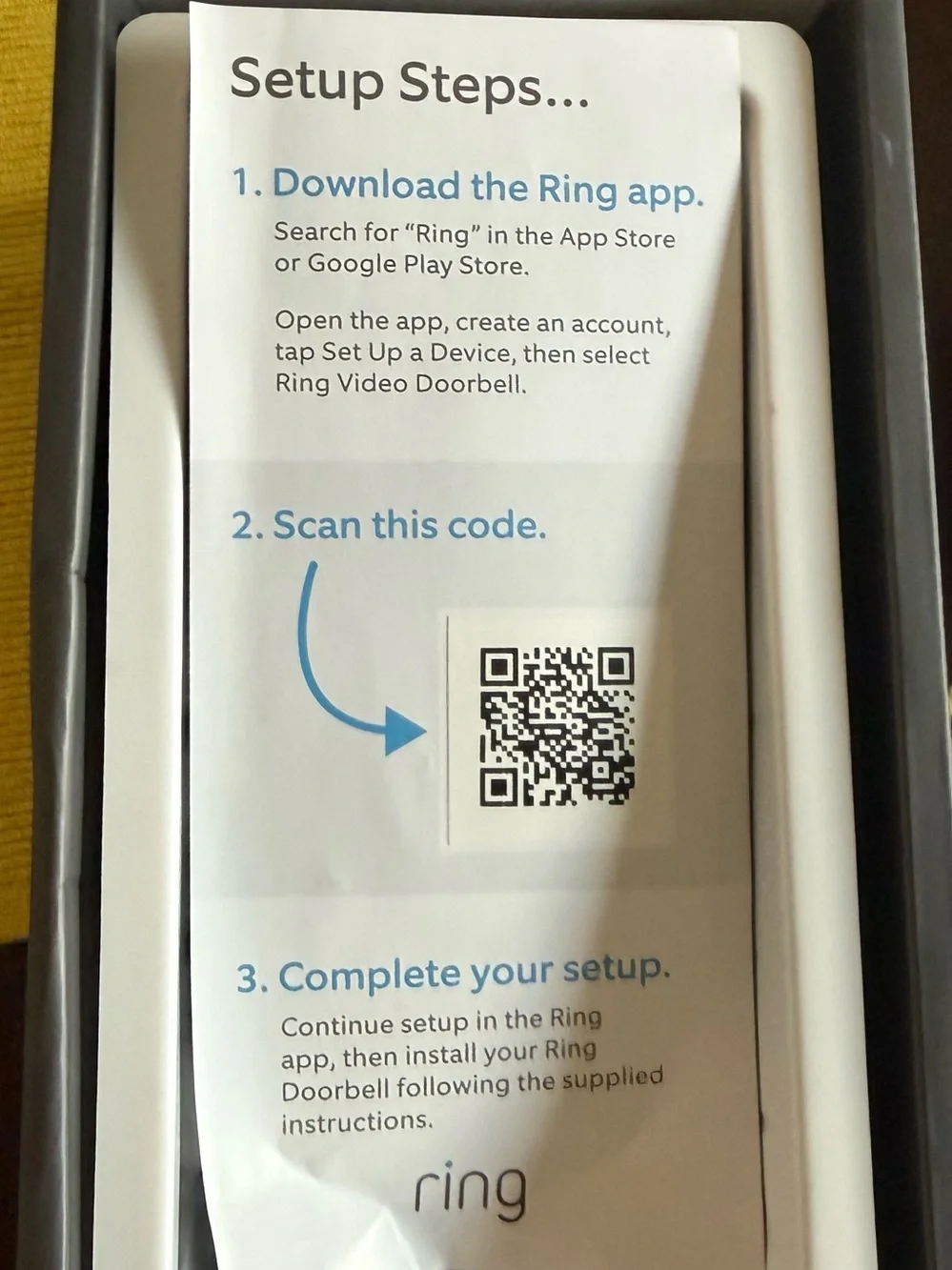 NEW Ring Video Doorbell 1st Gen Wire-Free HD WiFi Satin Nickel in Box